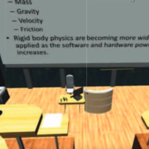 A VR Classroom with a whiteboard