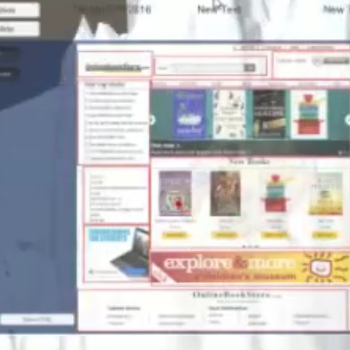 A Website page after eye tracking analysis